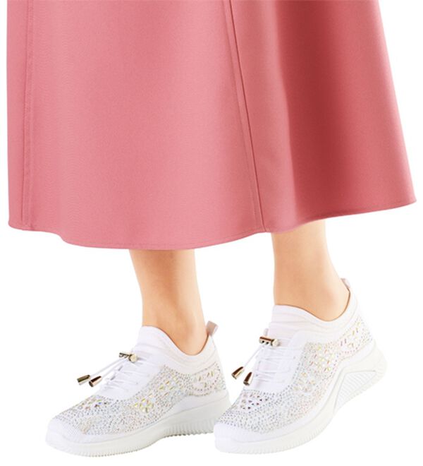 ルフラン（ルフラン）の「ビジュー付きレースアップスニーカー（スニーカー）」｜詳細画像