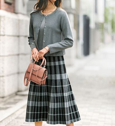 BELLUNA（ベルーナ）の「ジャカード素材ワンピースアンサンブル（アンサンブル）」