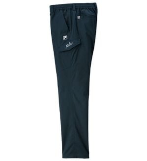 「＜フィラ＞キシリトール加工すっきりカーゴパンツ（メンズフルレングスパンツ）」｜ネイビー