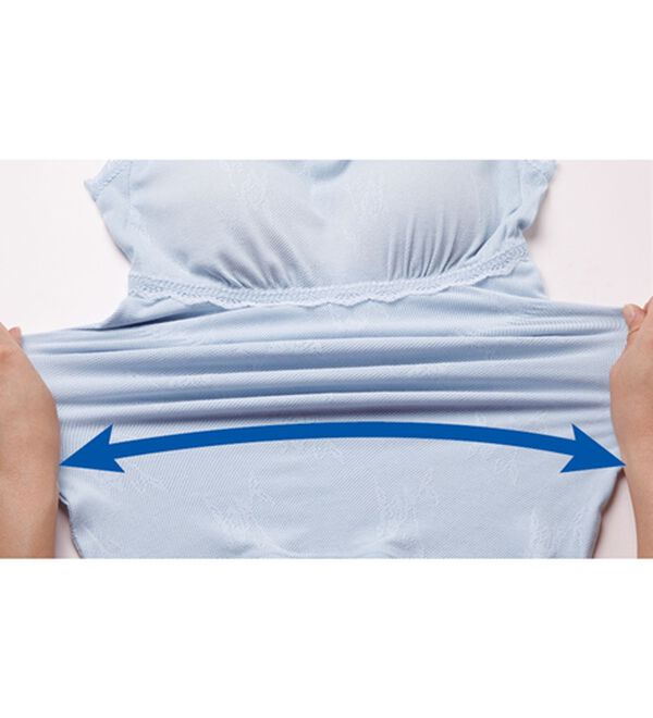 「【２色組】綿入りメッシュの涼やかカップ付インナー（ブラトップ・カップ付きインナー）」｜詳細画像