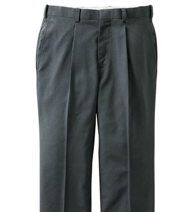 「＜ゴールデンベア＞しなやかミックス調カルゼスラックス（メンズスラックス）」