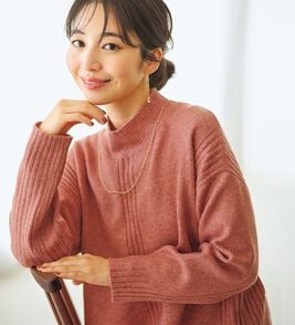 BELLUNA（ベルーナ）の「【快適Ｌａｂ．】洗える＆チクチクしにくい！ウール調ニットプルオーバー（ニット・セーター）」