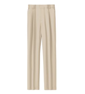 BELLUNA（ベルーナ）の「【選べる2丈】メランジストレッチ素材テーパードパンツ（テーパードパンツ）」｜アイボリー