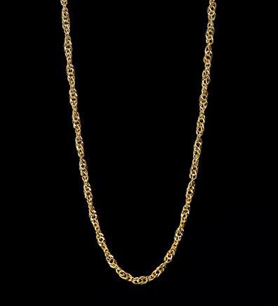 BELLUNA（ベルーナ）の「長さが選べる１８金イタリア製スクリューチェーンネックレス（ネックレス・ペンダント）」