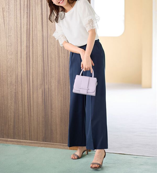 alotta（アロッタ）の「上品袖レース使いプルオーバー（カットソー）」｜詳細画像