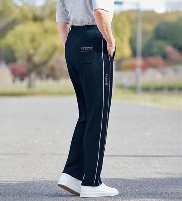 「【３本組】＜ダンロップ・リファインド＞さらっとポケット安心リラックスパンツ（メンズルームウェア）」｜詳細画像