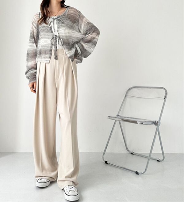 GeeRA（ジーラ）の「インタックスラックスワイドパンツ（フルレングスパンツ）」｜詳細画像