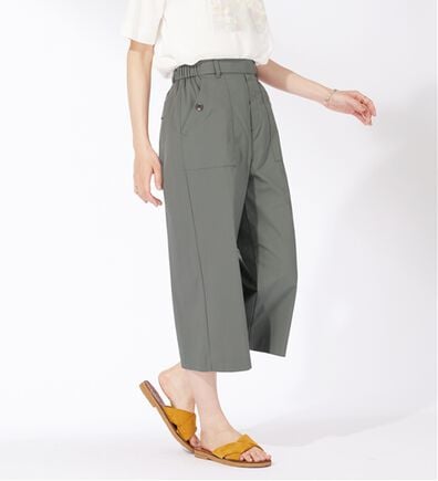 BELLUNA（ベルーナ）の「サラリ綿混ベイカーキュロットパンツ（その他パンツ）」