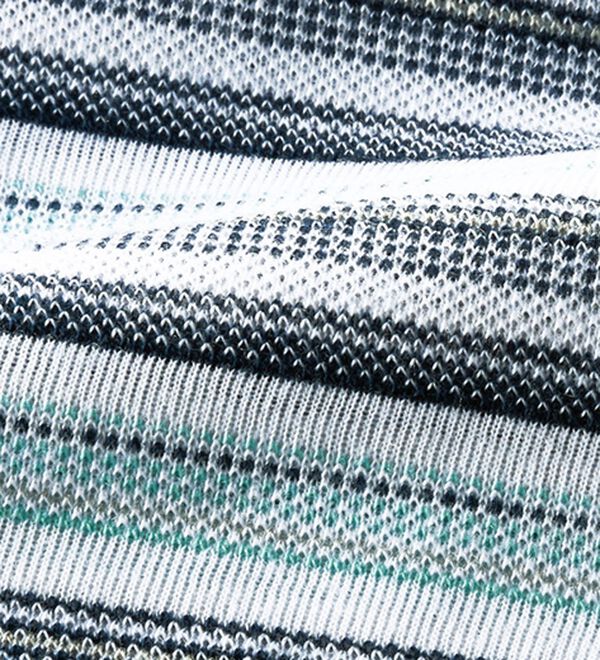 「【３枚組】＜コムルヴァン・オム＞爽やか夏色マルチボーダーポロ（メンズポロシャツ）」｜詳細画像