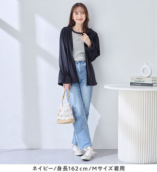 alotta（アロッタ）の「＜水陸両用＞紫外線カット！爽快ジップパーカー（パーカー）」｜詳細画像