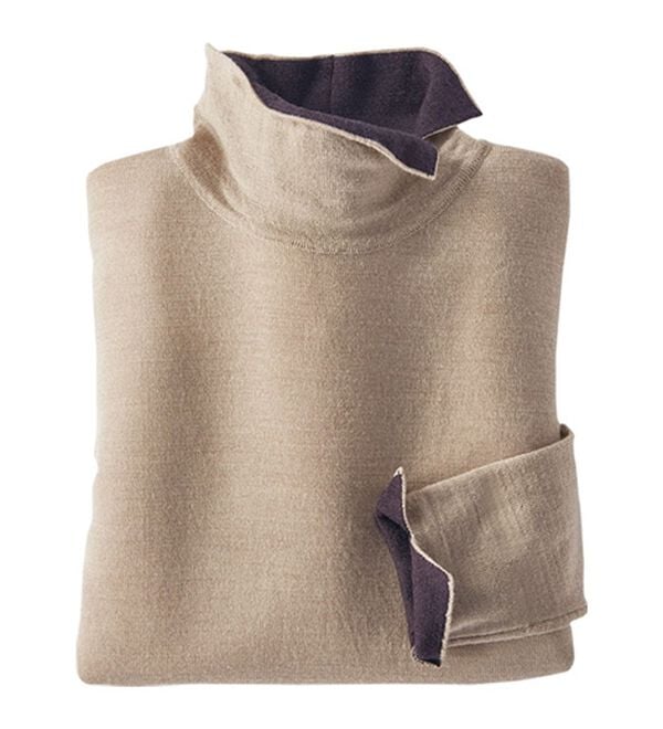 BELLUNA（ベルーナ）の「メリノウール１００％配色プルオーバー（ニット・セーター）」｜詳細画像