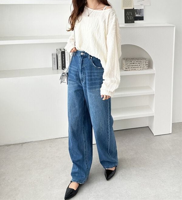 GeeRA（ジーラ）の「シャギージャカードボートネックカットソー（カットソー）」｜詳細画像