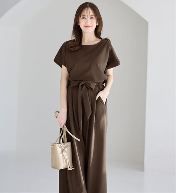 alotta（アロッタ）の「【２点セット】ひんやり涼しいこなれセットアップ（セットアップ）」｜詳細画像