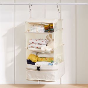 iellio（イエリオ）の「吊り下げ圧縮トラベルポーチ（その他日用品）」｜アイボリーベージュ