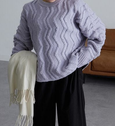 RANAN（ラナン）の「ショート丈ループニットプルオーバー（ニット・セーター）」