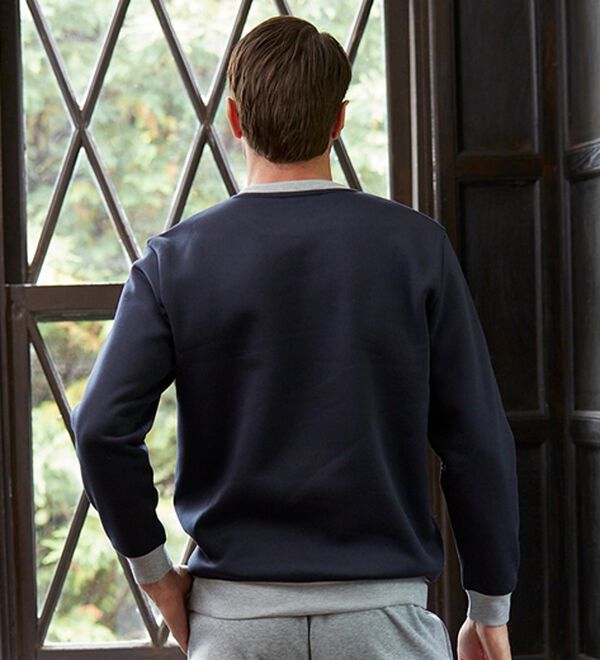 「＜シンプル＆プラス＞裏起毛スウェット上下セット（メンズルームウェア）」｜詳細画像