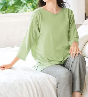 LAVIENNE（ラヴィエンヌ）の「１日中着ていたくなる綿１００％パジャマ（パジャマ・ルームウェア）」｜詳細画像