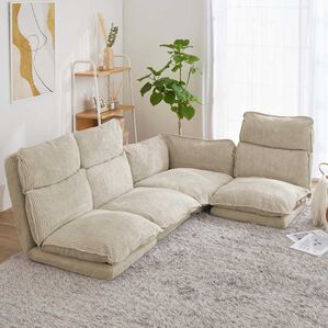 iellio（イエリオ）の「リクライニングフロアコーナーソファ＜ローソファ・ハイバック・リクライニングソファ・２人掛け・３人掛け・引っ越し・新生活＞（ソファ）」｜詳細画像