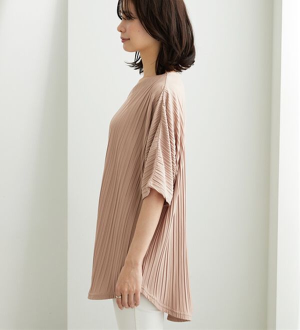 BELLUNA（ベルーナ）の「ゆったり快適プリーツチュニック（チュニック）」｜詳細画像