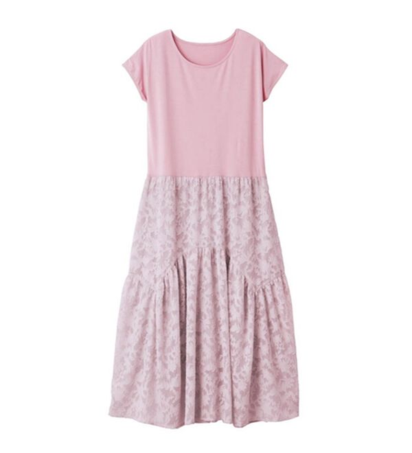 RANAN（ラナン）の「ひんやり！ジャカードドッキングワンピース（ドッキングワンピース）」｜詳細画像