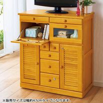 「収納たっぷりルーバーキャビネット（衣類・布団収納）」