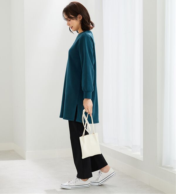 BELLUNA（ベルーナ）の「ふんわり素材軽ぽかチュニックワンピ―ス（チュニックワンピース）」｜詳細画像