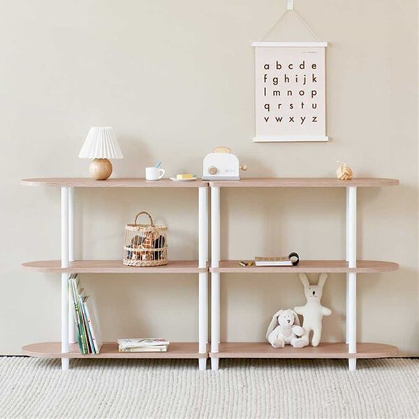 iellio（イエリオ）の「＜ＲＯＯＭ＆ＨＯＭＥ＞デイリーラウンドハーフ棚（ラック・棚・本棚）」｜詳細画像