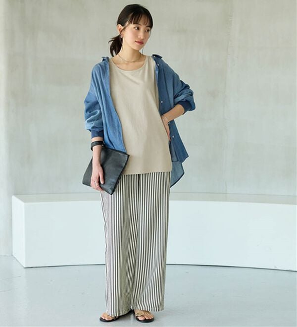 BELLUNA（ベルーナ）の「ヒンヤリ！綿１００％サマ見えタンクトップ（タンクトップ・キャミソール）」｜詳細画像