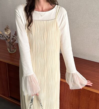 GeeRA（ジーラ）の「ウェーブジャガードキャミワンピース（その他ワンピース）」