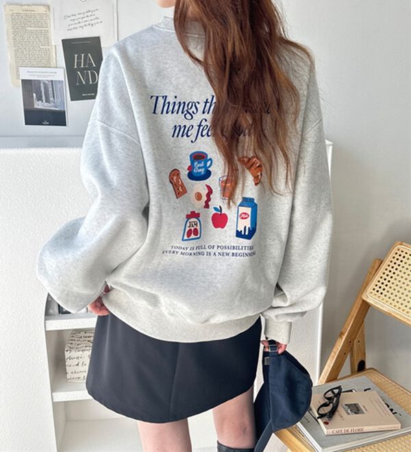 GeeRA（ジーラ）の「アソートデザイン裏起毛スウェット（トレーナー・スウェット）」｜詳細画像