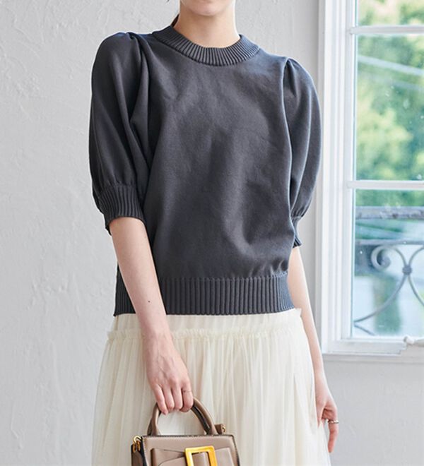 RANAN（ラナン）の「ボリュームパフスリーブニットトップス（ニット・セーター）」｜詳細画像
