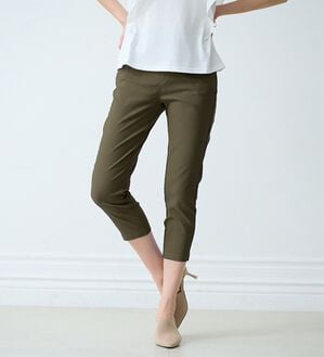 RANAN（ラナン）の「【4つの機能付】美脚クロップドパンツ（クロップドパンツ）」｜モカ