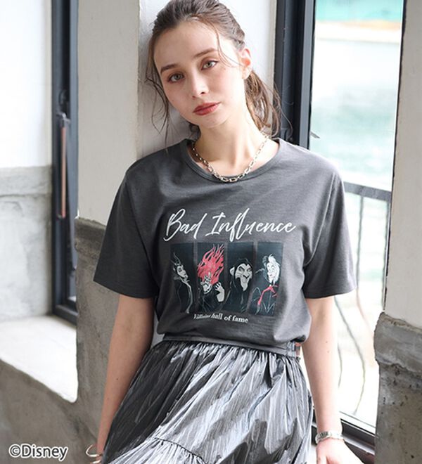 「＜Ｄｉｓｎｅｙ＞キャラクタープリントヴィンテージ風Ｔシャツ（チュニック）」｜詳細画像