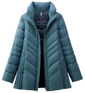 ルフラン（ルフラン）の「すっきり軽量ダウンジャケット（ダウンコート・ジャケット・ベスト）」｜グリーン系