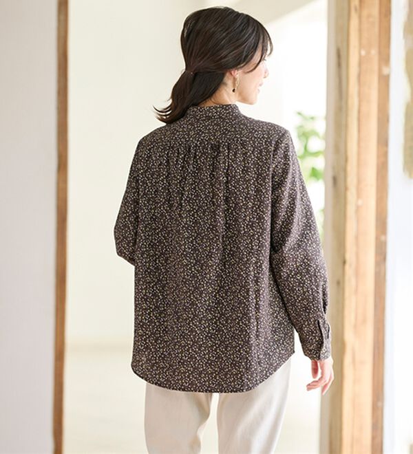 BELLUNA（ベルーナ）の「綿１００％ダブルガーゼオーバーブラウス（ブラウス）」｜詳細画像