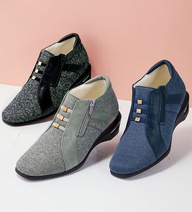 BELLUNA（ベルーナ）の「異素材使いエアソールショートブーツ（ブーツ）」