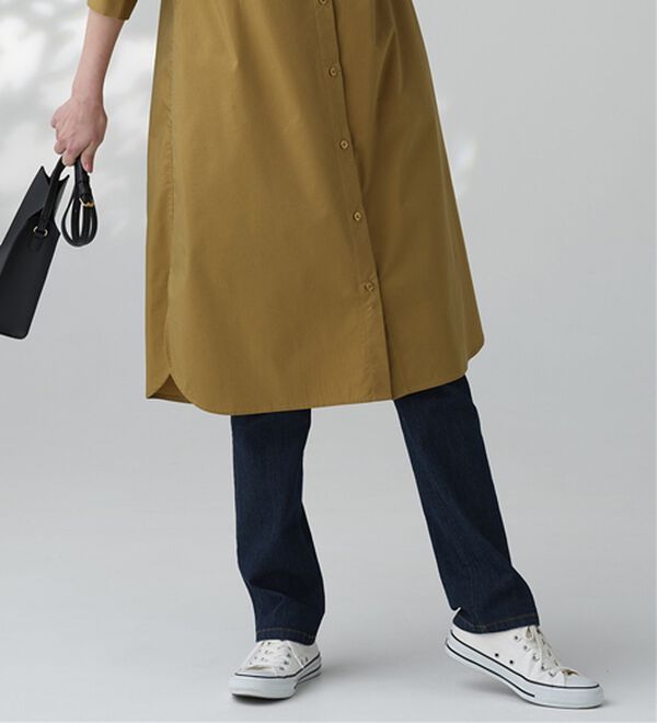 BELLUNA（ベルーナ）の「＜ＳＯＬＯＴＥＸ（Ｒ）＞ストレッチシャツワンピース（シャツワンピース）」｜詳細画像