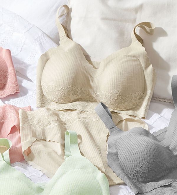 LAVIENNE（ラヴィエンヌ）の「ナチュラルレースのＳｕ－ｐｉｔａ（スーピタ）ブラ・ショーツ（別売）（ブラジャー）」｜サンドベージュ