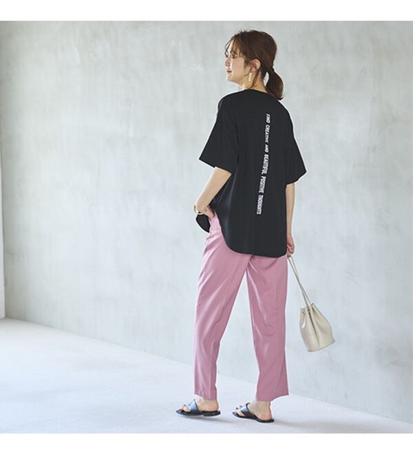 GeeRA（ジーラ）の「プリントチュニックＴシャツ（カットソー）」｜詳細画像