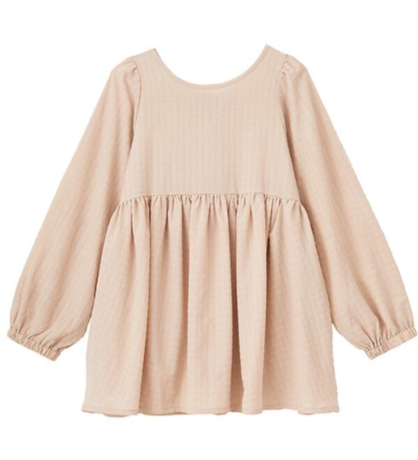 GeeRA（ジーラ）の「前後２ＷＡＹリボンペプラムチュニック（チュニック）」｜詳細画像