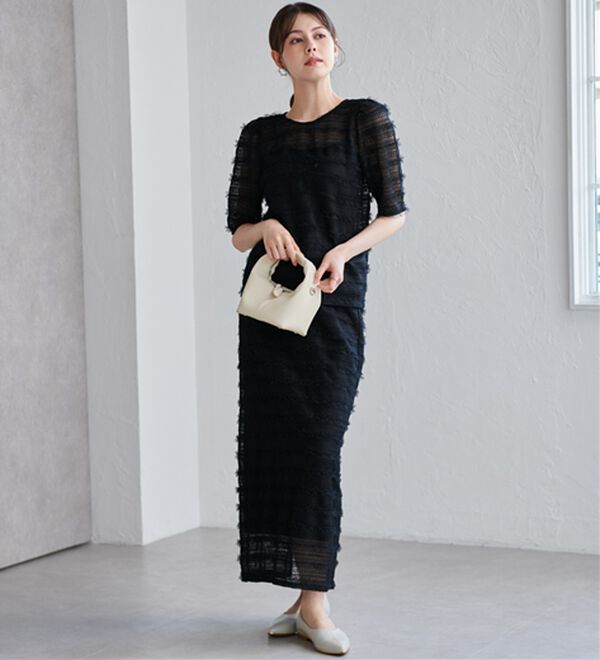 RANAN（ラナン）の「フリルレースパフスリーブトップス（カットソー）」｜詳細画像