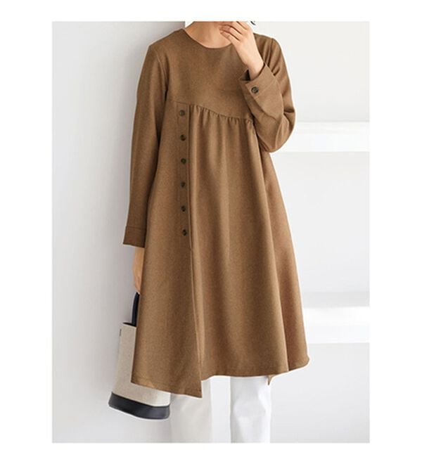 BELLUNA（ベルーナ）の「ナチュラル可愛い切替チュニックワンピース（チュニックワンピース）」｜詳細画像