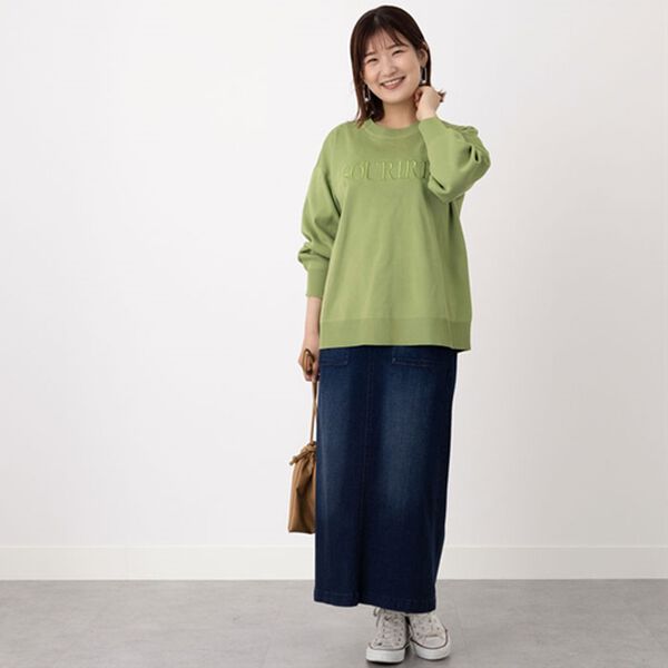 BELLUNA（ベルーナ）の「ロゴ刺しゅうニットプルオーバー（ニット・セーター）」｜詳細画像