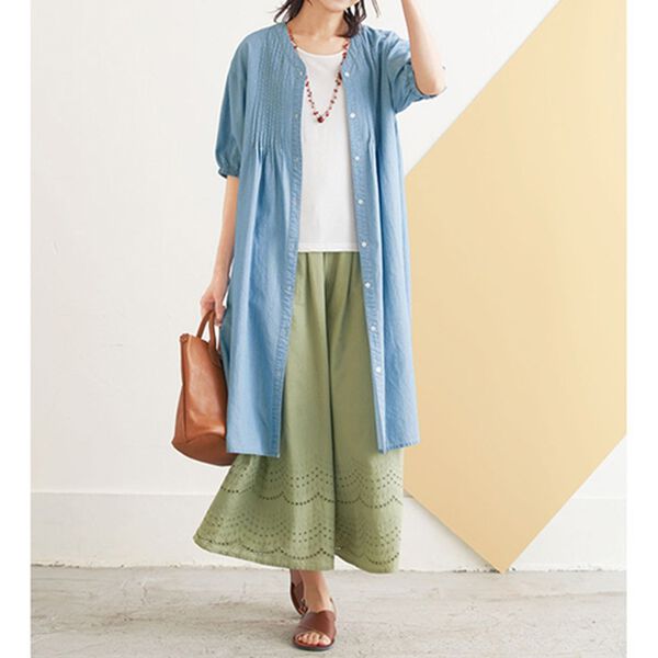 BELLUNA（ベルーナ）の「カットレースガウチョパンツ（ワイドパンツ・ガウチョ）」｜詳細画像