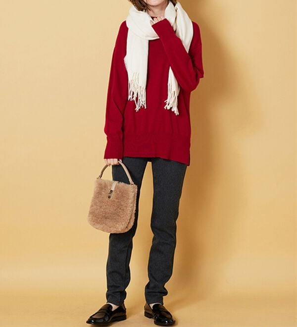 BELLUNA（ベルーナ）の「裏ベロアストレッチ素材レギンスパンツ（フルレングスパンツ）」｜詳細画像