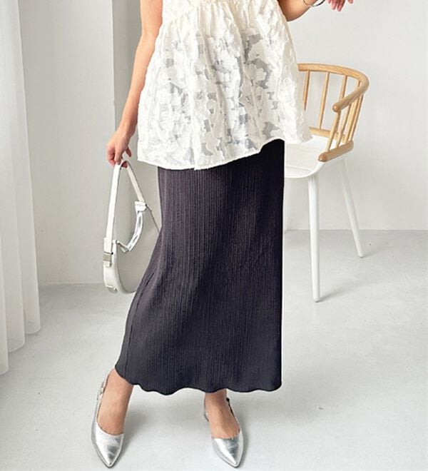 GeeRA（ジーラ）の「セルフカット美脚魅せタイトスカート（ロングスカート）」｜詳細画像