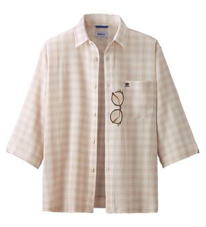 「＜キンロック＞大人の涼感楊柳シャツジャケット（メンズジャケット）」｜ベージュ