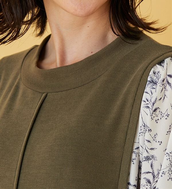 BELLUNA（ベルーナ）の「袖切替デザインハイネックワンピース（その他ワンピース）」｜詳細画像