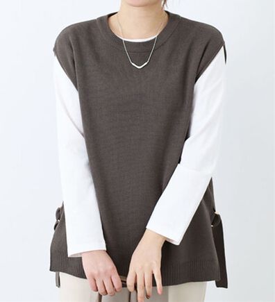 BELLUNA（ベルーナ）の「Ｄカン使いニットベスト（ベスト）」