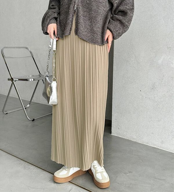 セルフカットプリーツナロースカート - ベルーナ【公式】